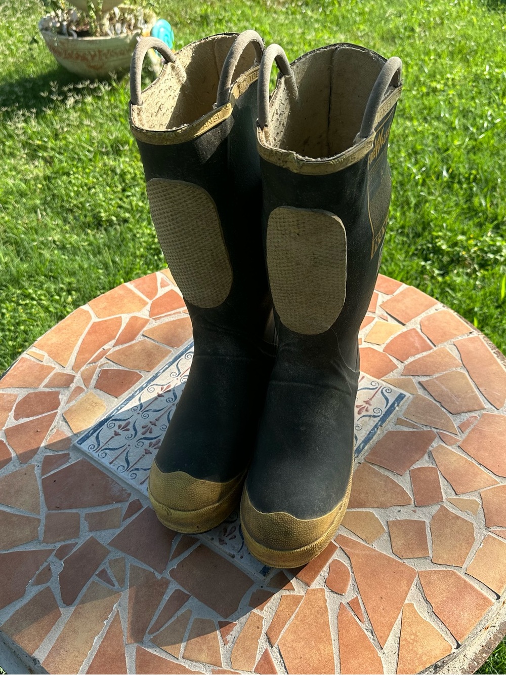 Black and Tan Pull-On vintage Ranger Firewalker firefighter boots